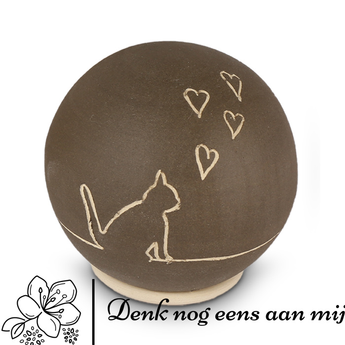 Dierenurn antraciet