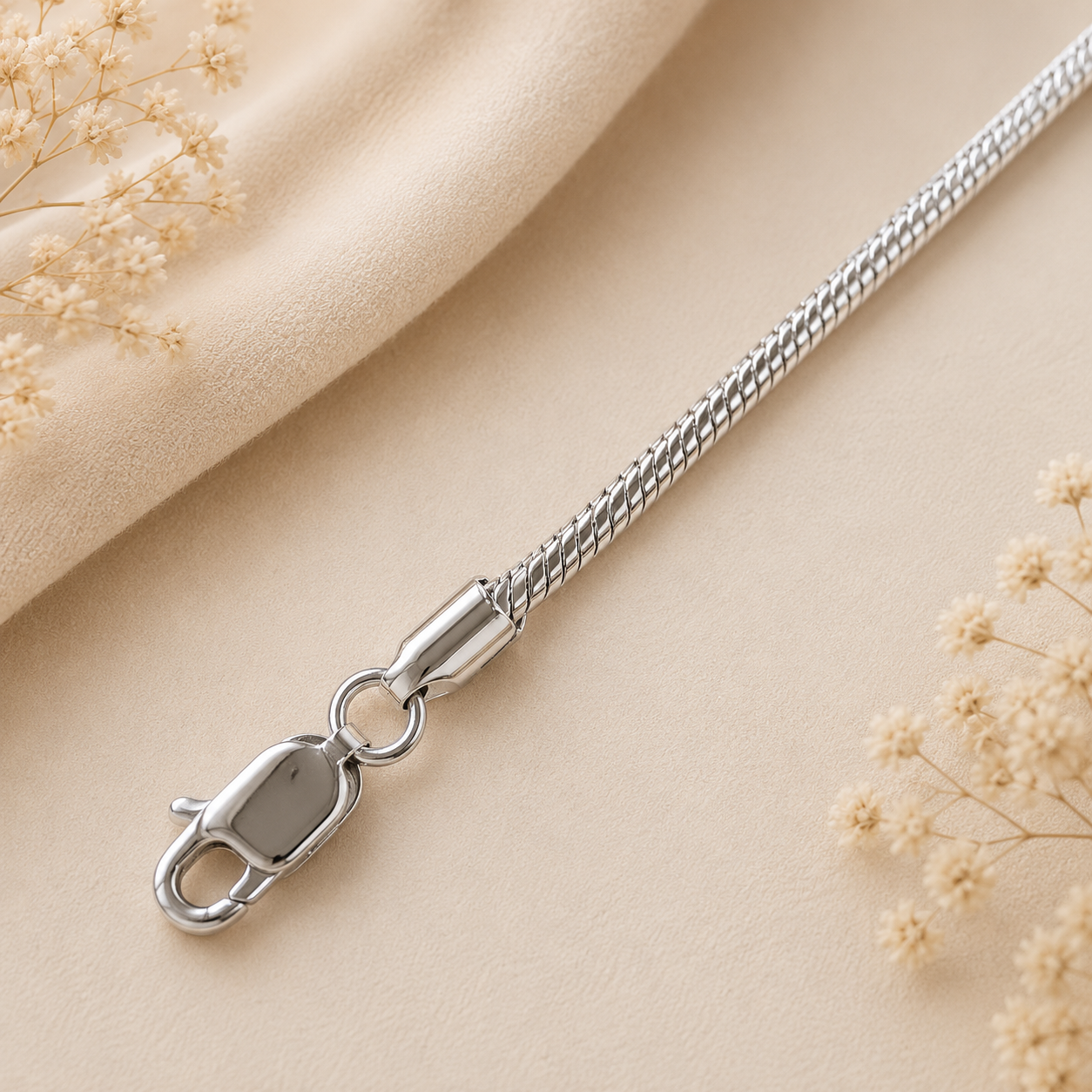 Slangen collier 45 cm