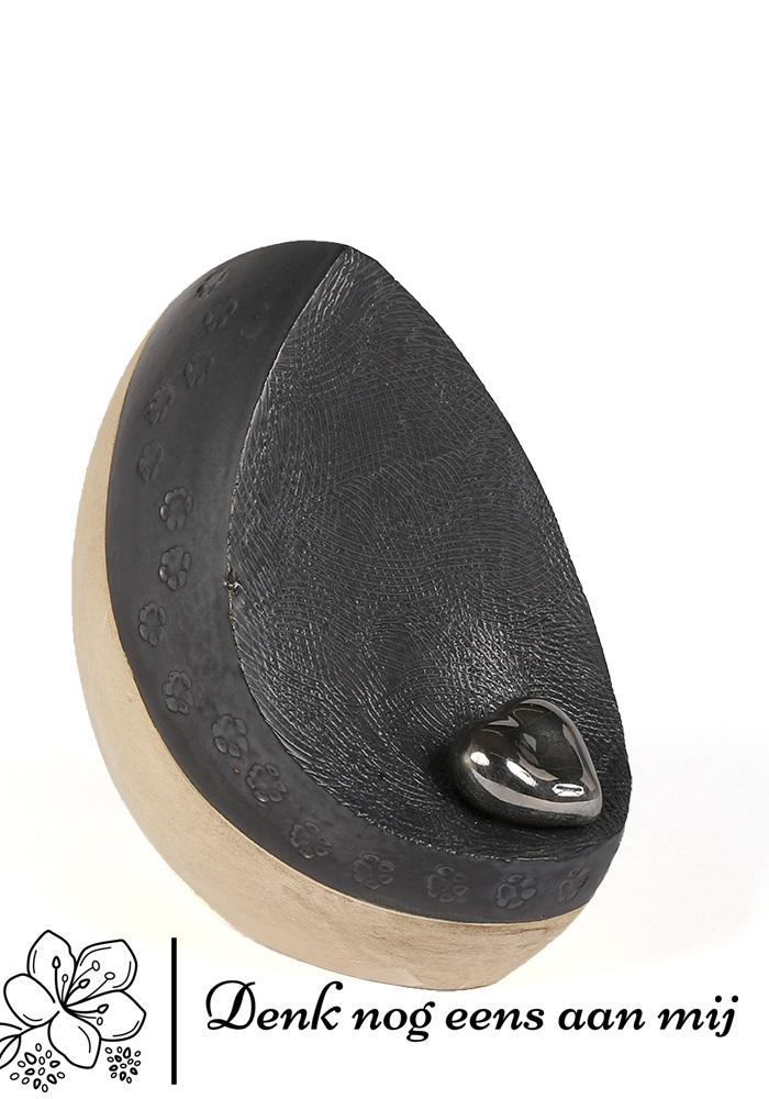 Dieren urn White- Black