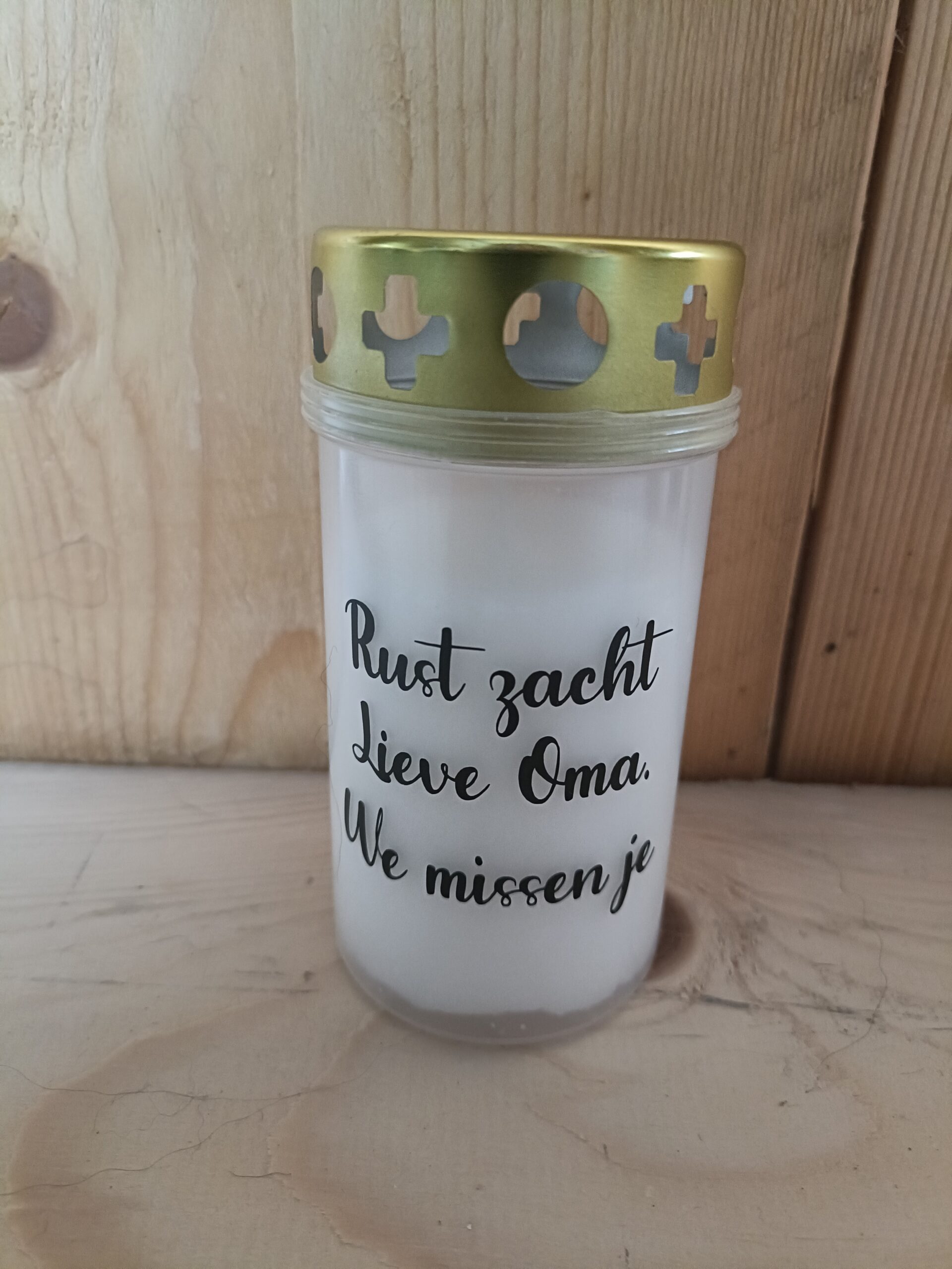 Gedenkkaars -Lieve oma