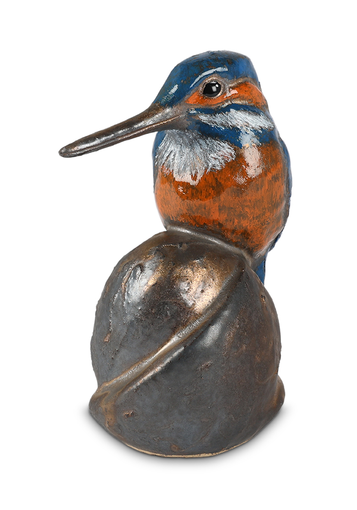 Urne in keramiek - Ijsvogel