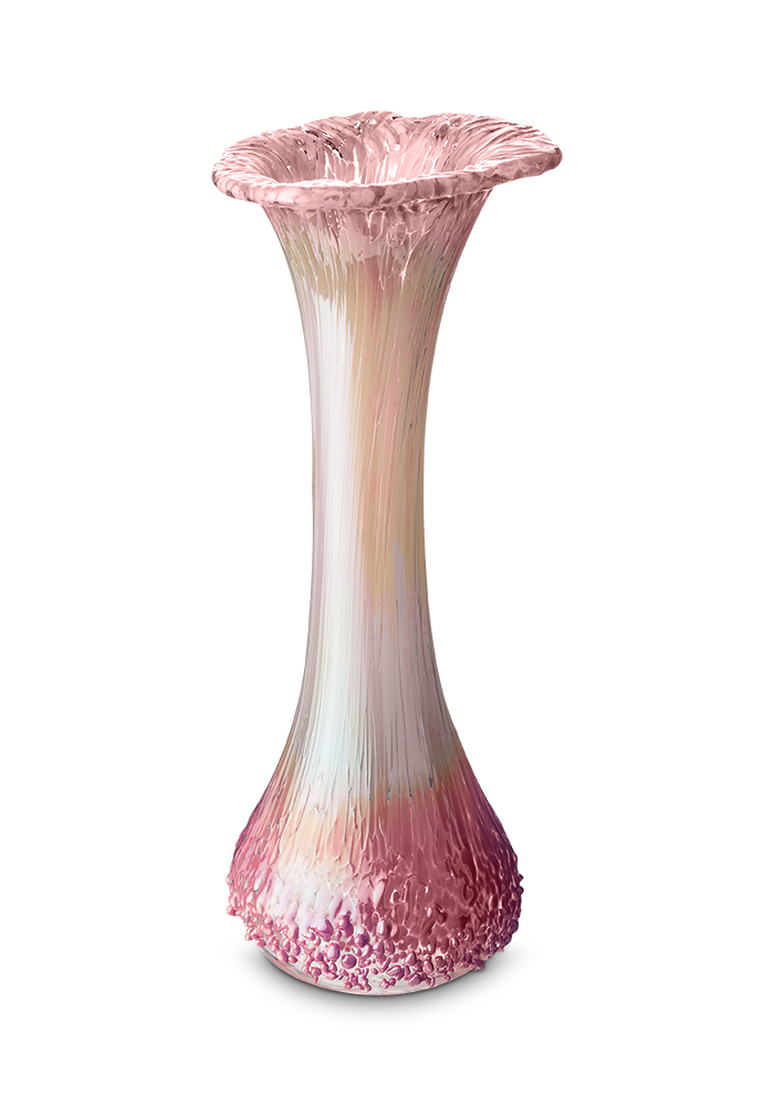 Organisch vaasje - Roze-beige