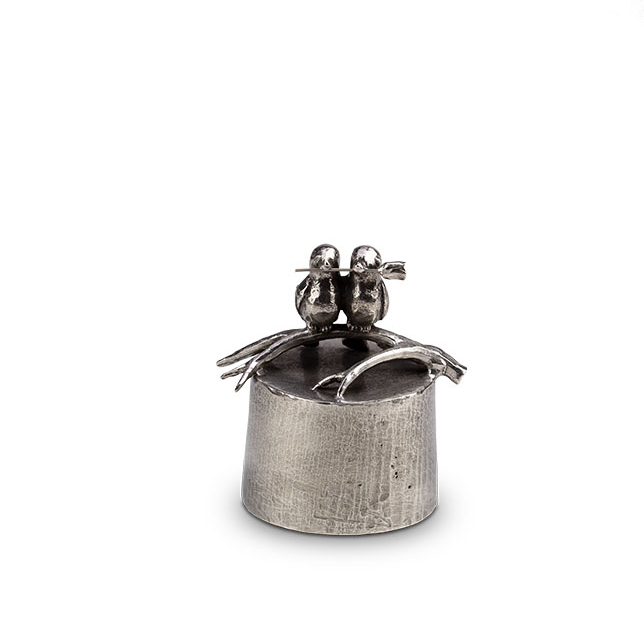 Asbeeld zilvertin - Eeuwig verbonden in liefde en trouw