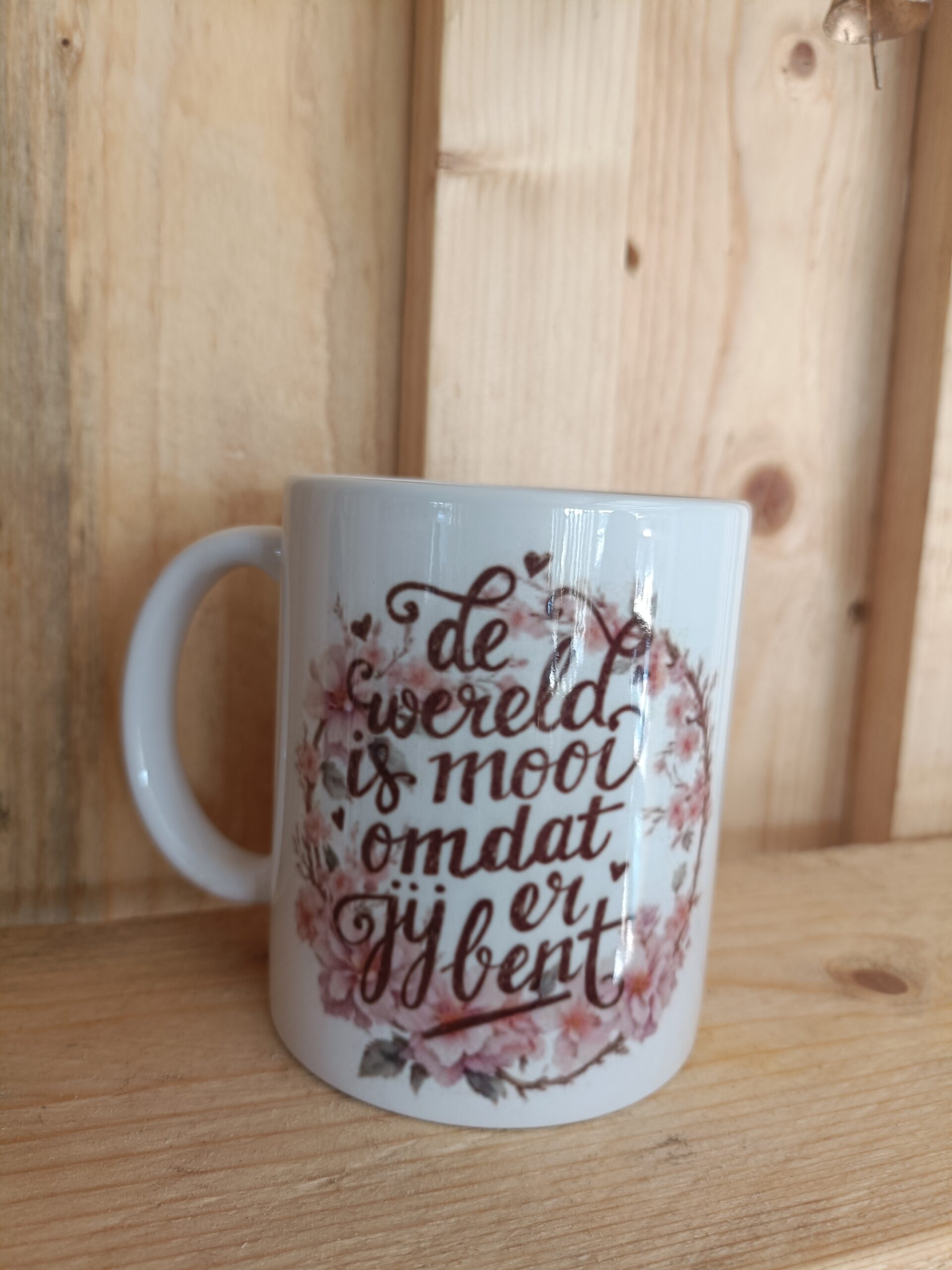 Mok met een boodschap van liefde