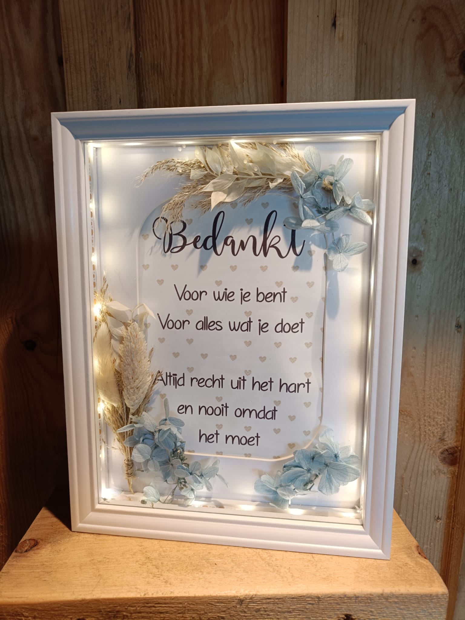 Bedankt in decoratielijst