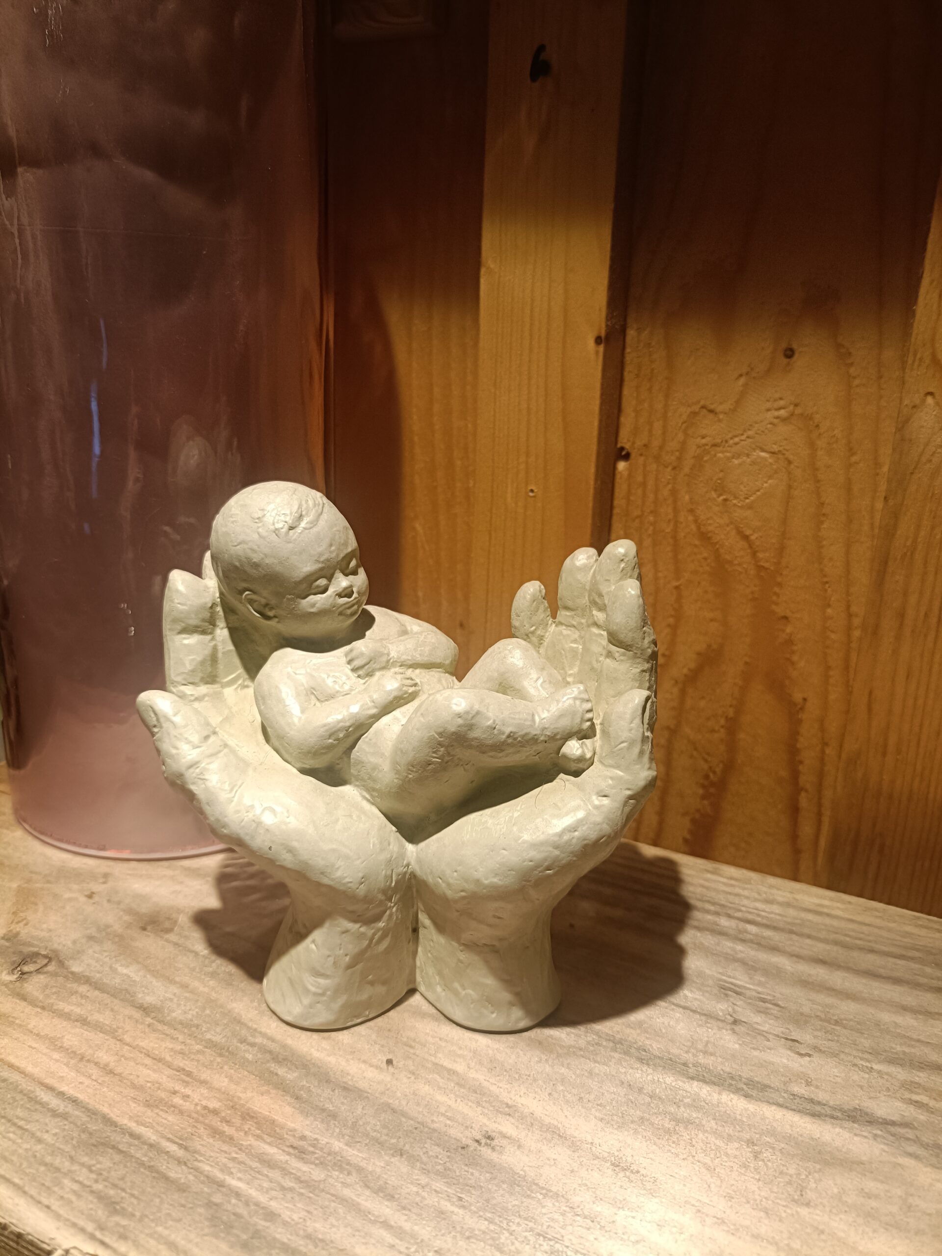 Wit Baby beeld - Blijvende verbinding. Groot