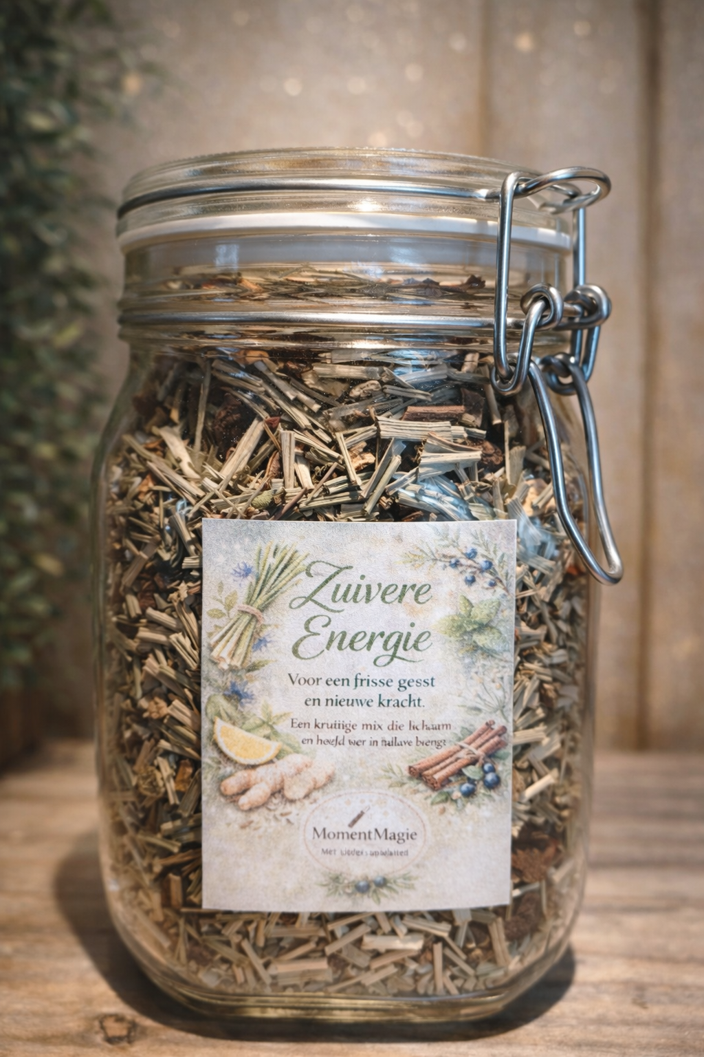 Zuivere Energie – Losse Thee (200g Weckpot)