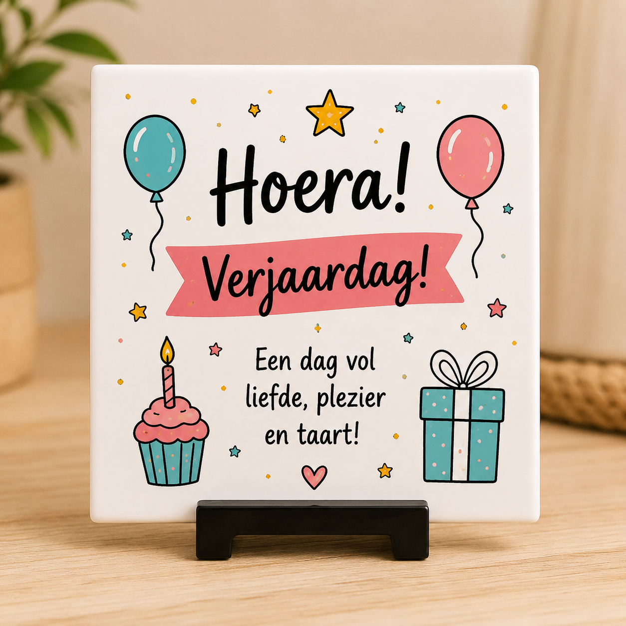 Verjaardagstegeltje met Naam | Persoonlijk Verjaardagscadeau | MomentMagie